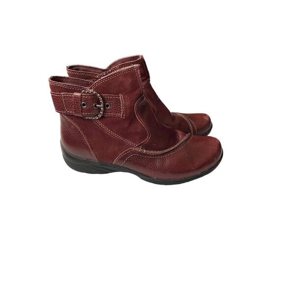 Earth origins, women’s Daytona, leather ankle, Merlot boot size 7 1/2  - Picture 1 of 7